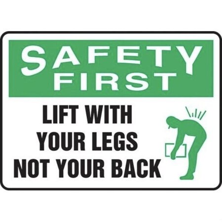 Accuform OSHA SAFETY FIRST SAFETY SIGN LIFT MGNF906VP MGNF906VP